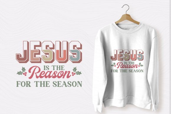 Christmas Christian SVG Jesus Is The: Festive Graphics for Heartfelt Branding