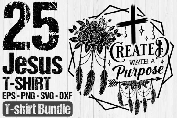 Funny Jesus T-shirt Design Bundle, Jesus Graphics for Crafters