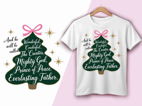 He Will Be Called Christian Christmas – T-Shirt Design & Graphics Review for Sellers