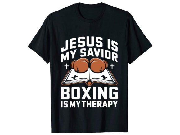 Jesus Is My Boxing T-Shirt Design: A Bold Graphic for T-Shirt Designs with Punch