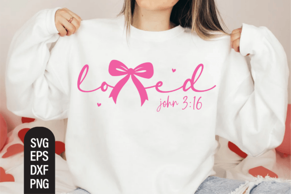 Loved John 3 16 Svg for T-Shirt Graphics & Digital Design Use
