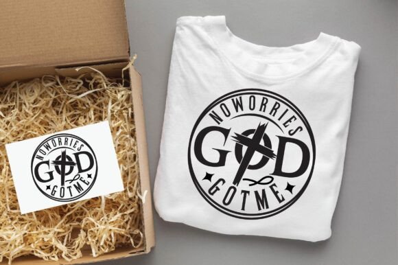 NO WORRIES GOD GOT ME Christian Svg Png – Faith-Inspired Graphics for T-Shirt Designs & Branding