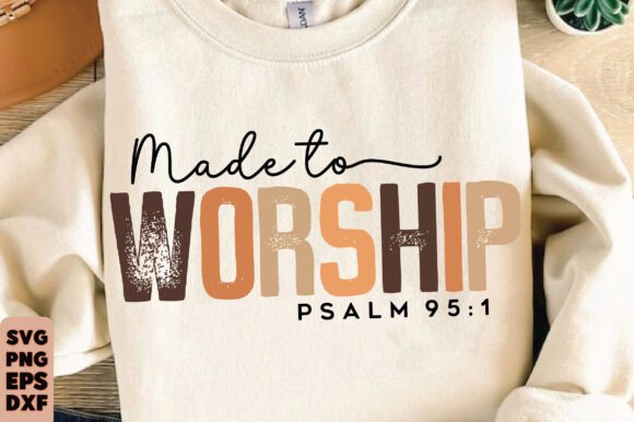 Reviewing Made to Worship Svg Png, Retro Christian for Local Business Branding & T-Shirt Graphics